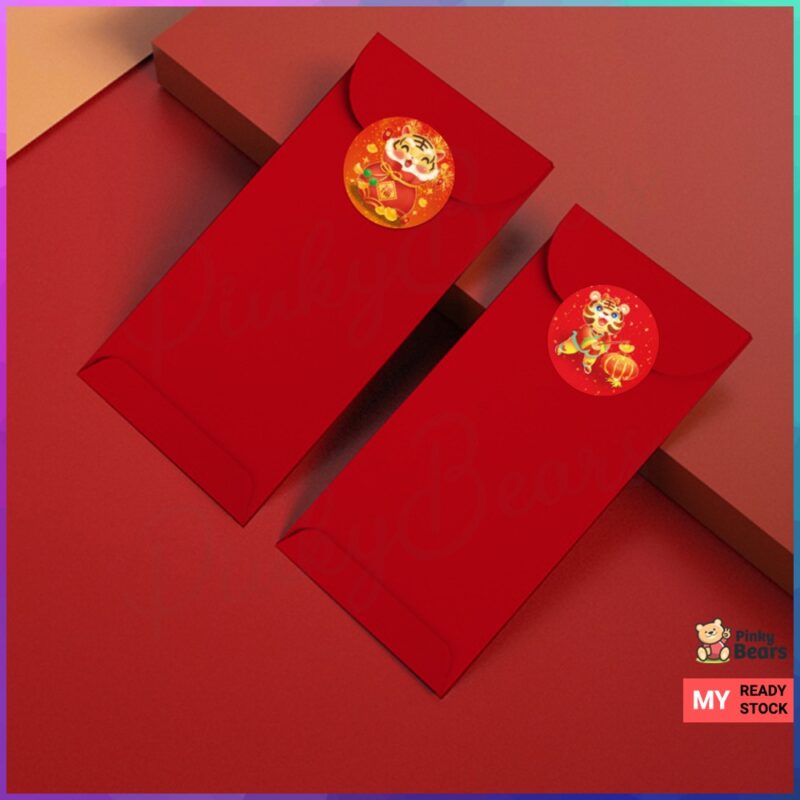 CNY Tiger Round Label Sticker - Image 2