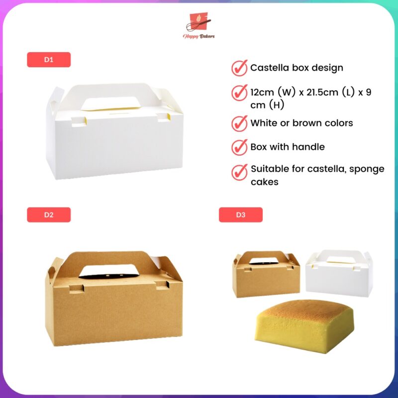 Castella Sponge Cake Loaf Box