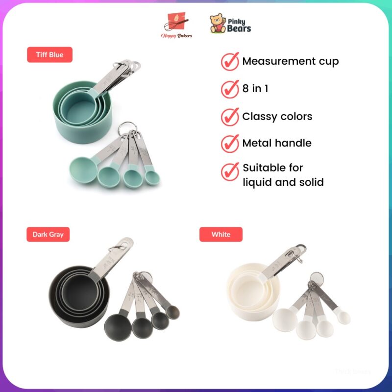 8 in 1 Measuring Cup Spoon Set