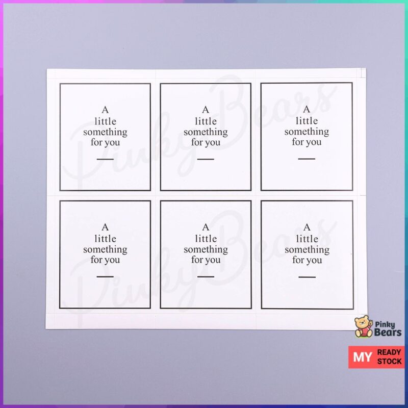 A Little Something For You Rectangle Labelling Stickers - Image 2