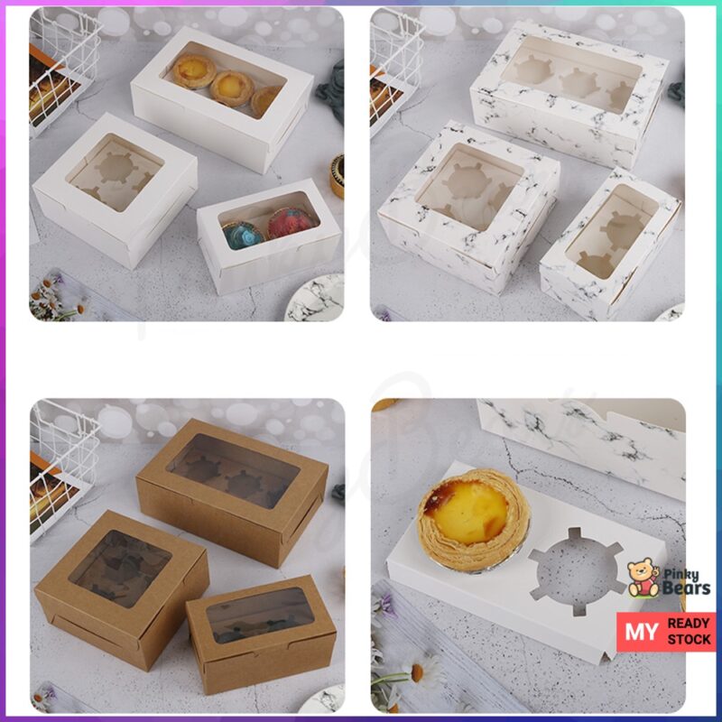 Kraft Cupcake Tart Box With Window - Image 4