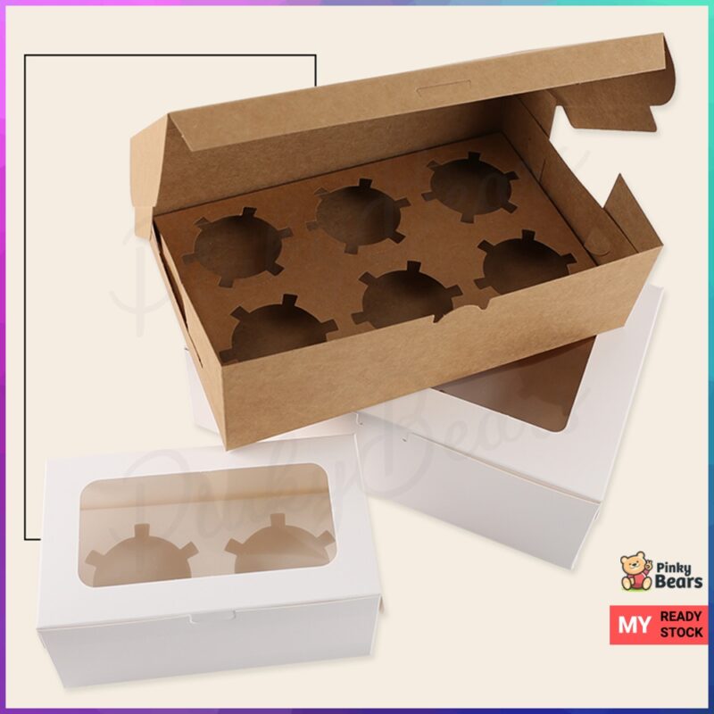 Kraft Cupcake Tart Box With Window - Image 5