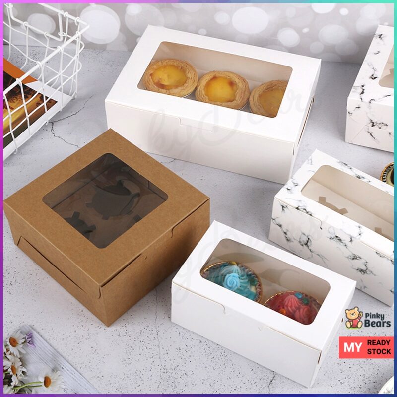 Kraft Cupcake Tart Box With Window - Image 9