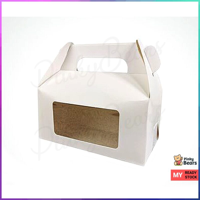Assorted Cake Box Cupcake Handle Box with Window