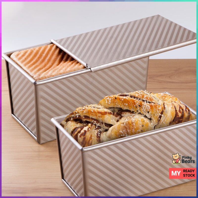 Carbon Steel Non Stick Loaf Bread Toast Mould With Cover