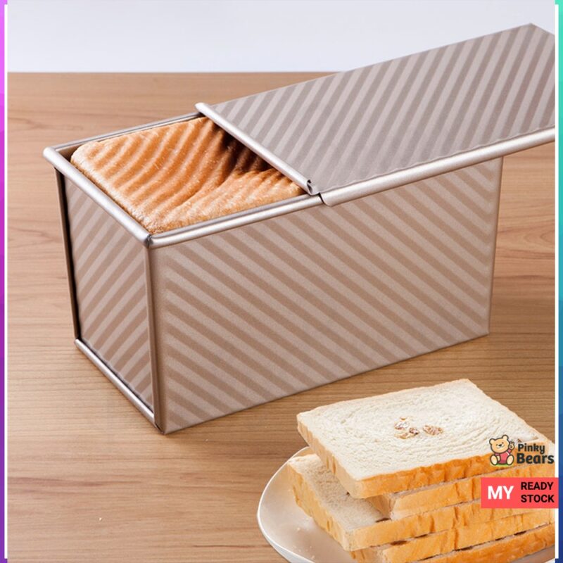 Carbon Steel Non Stick Loaf Bread Toast Mould With Cover - Image 2