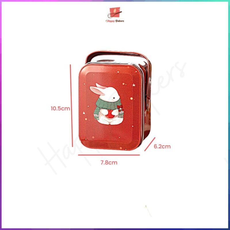 Christmas Steel Gift Box With Handle - Image 2