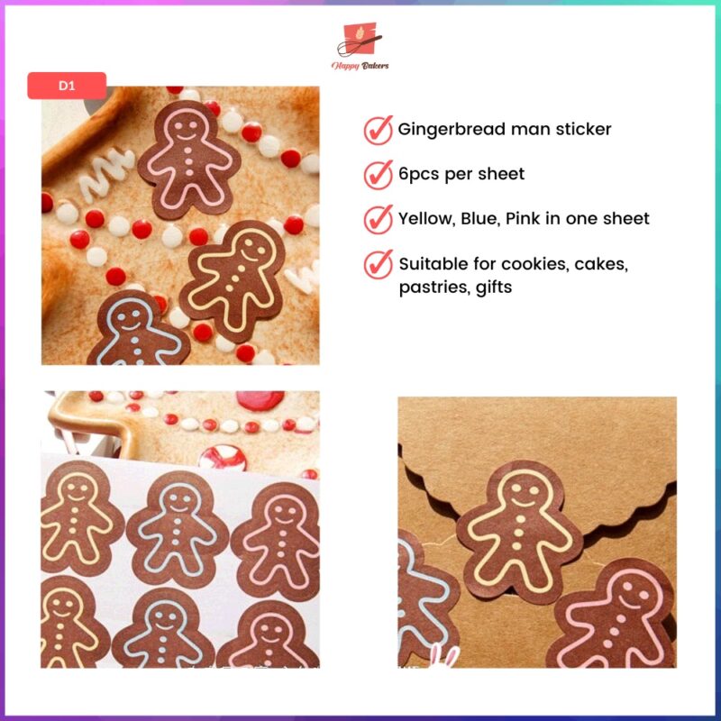 Gingerbread Man Stickers