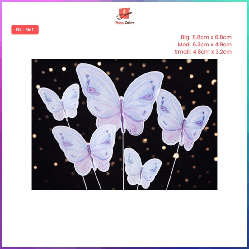 Butterfly PVC Paper Cake Topper - Image 5
