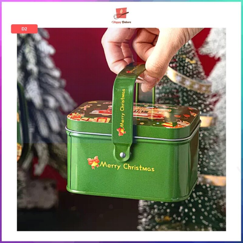 Christmas Steel Gift Box With Handle - Image 5