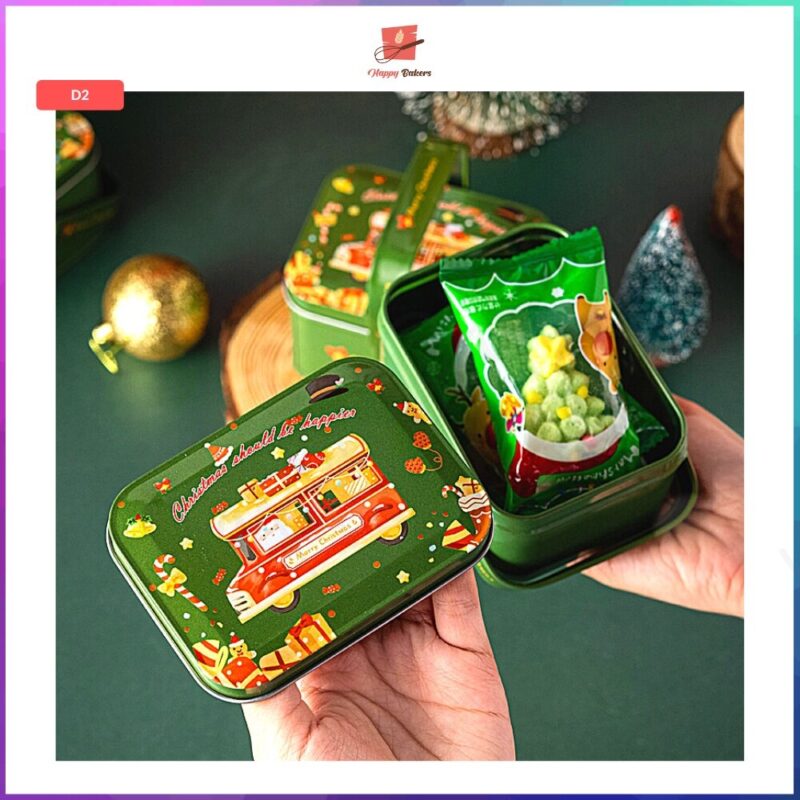 Christmas Steel Gift Box With Handle - Image 6