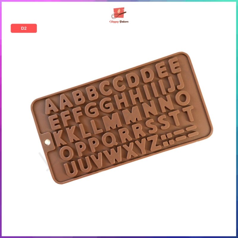 Alphabet Numbers Happy Birthday Silicon Chocolate Mould - Image 4
