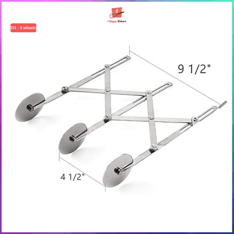 Expandable Wheels Dough Cutter - Image 3