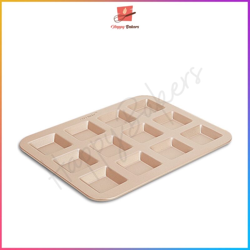 CHEFMADE WK9321 12 Cups Square Financier Cake Mould - Image 2