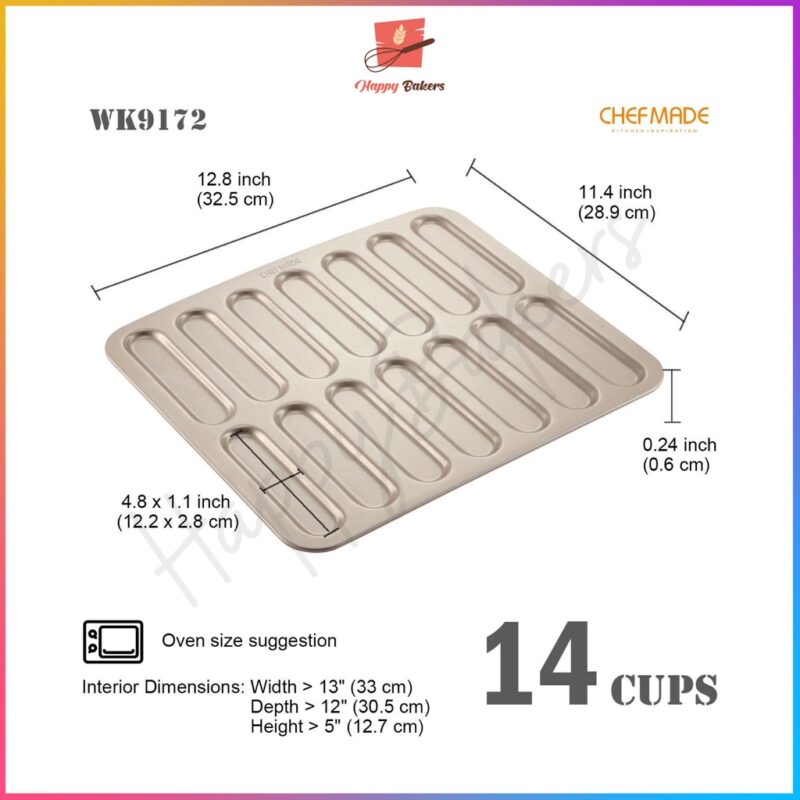 CHEFMADE Eclair Cake Pan WK9172 - Image 4