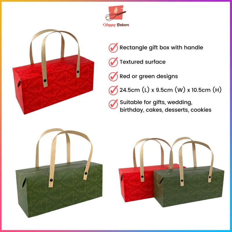 Rectangle Gift Box With Handle