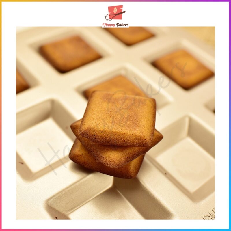 CHEFMADE WK9321 12 Cups Square Financier Cake Mould - Image 5