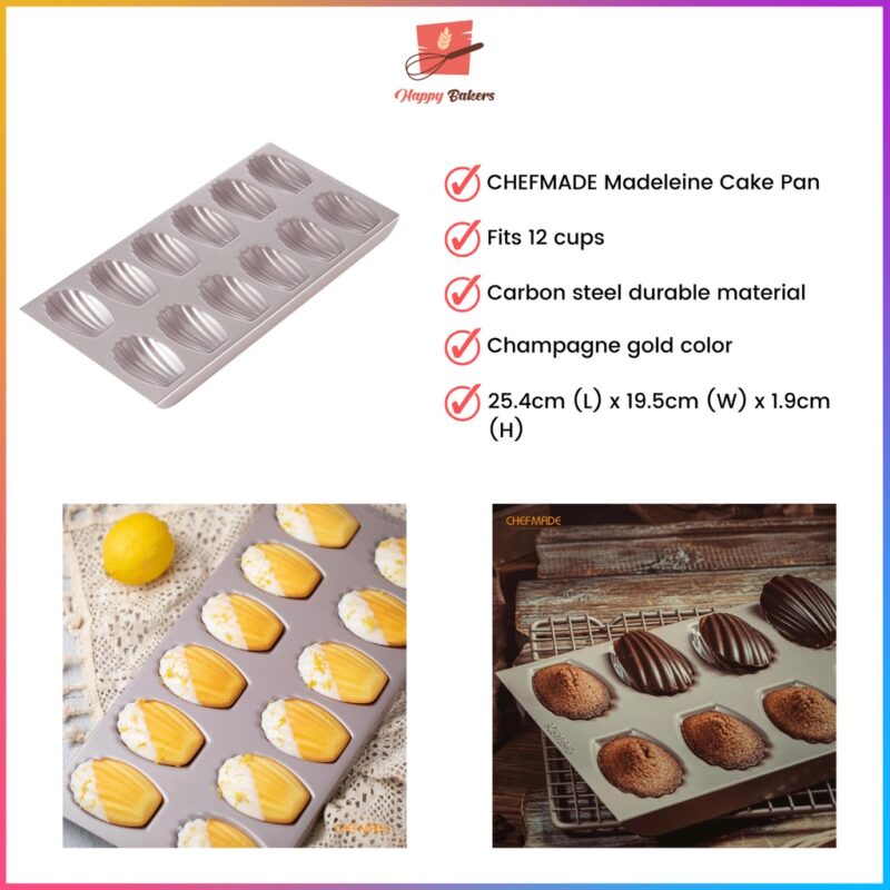CHEFMADE WK9849 Madeleine Cake Pan