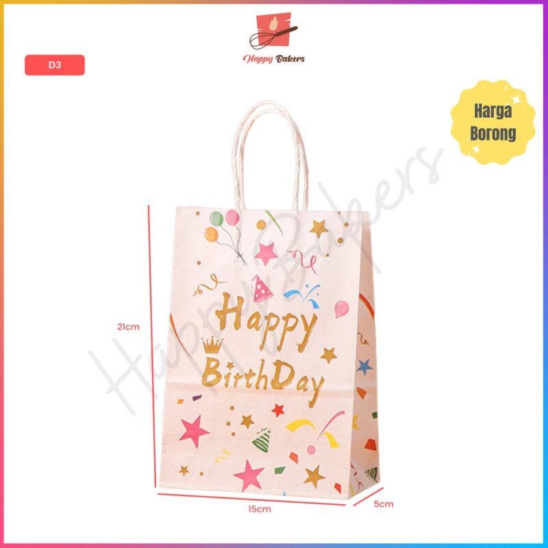 Happy Birthday Party Paper Bag - Image 4