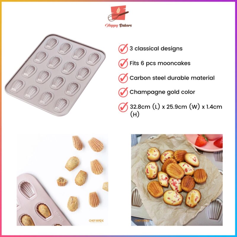 CHEFMADE WK9743 Mini Madeleine Cake Pan