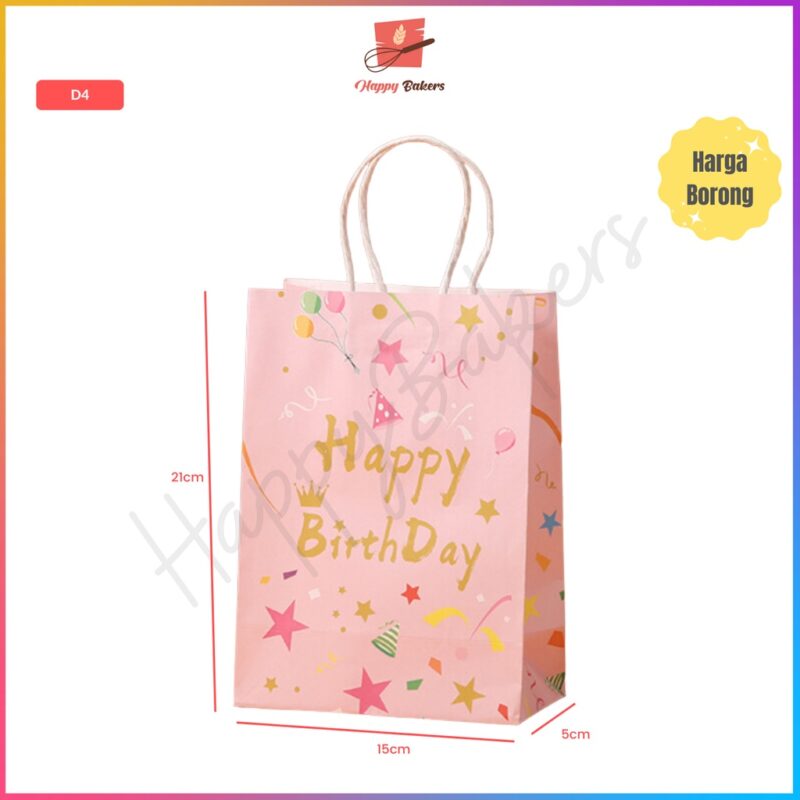 Happy Birthday Party Paper Bag - Image 5