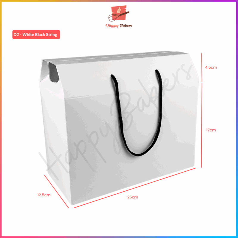 Brown Gift Box With Handle - Image 4
