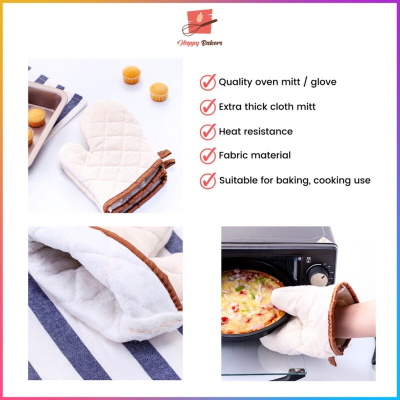 Cloth Baking Cooking Mitt Extra Thick Glove