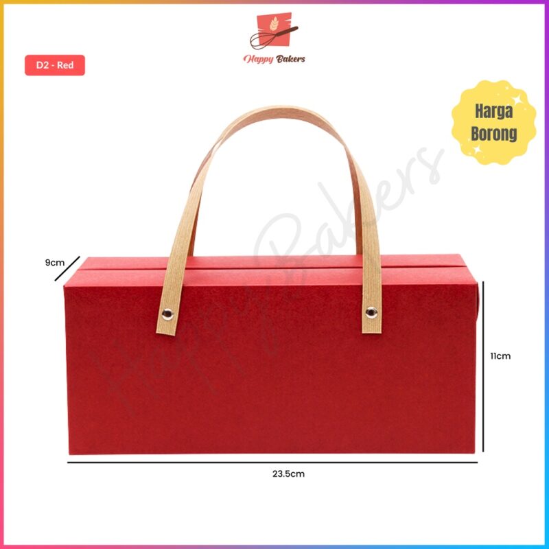 Classical Rectangle Kraft Gift Box With Handle - Image 5
