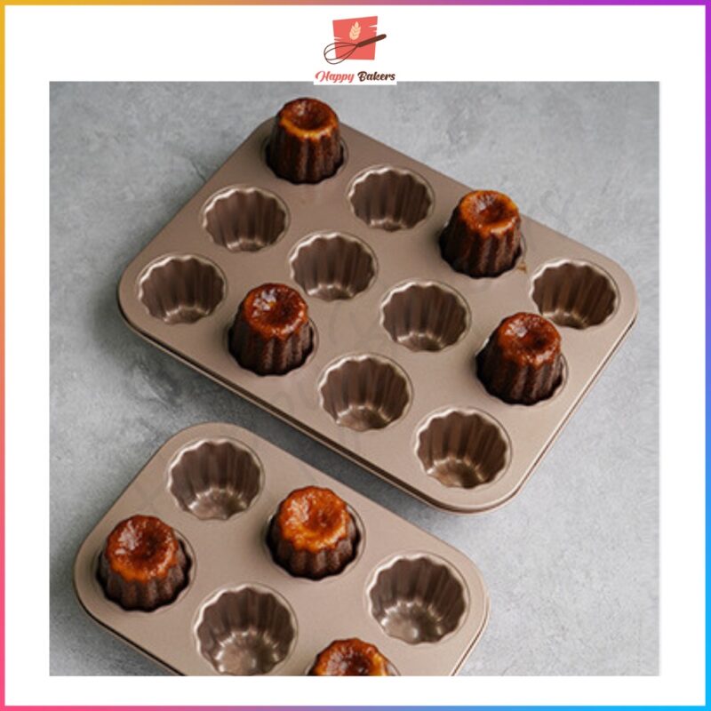 Canneles De Bordeaux 9 or 12 Cavities Baking Tray Pan Mould - Image 7