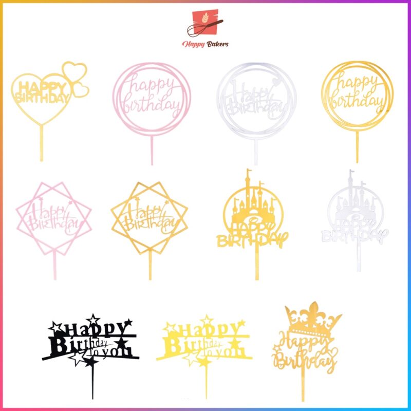 Happy Birthday Cake Toppers