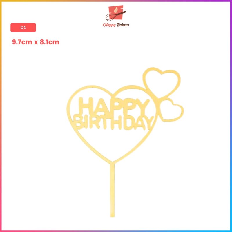 Happy Birthday Cake Toppers - Image 2