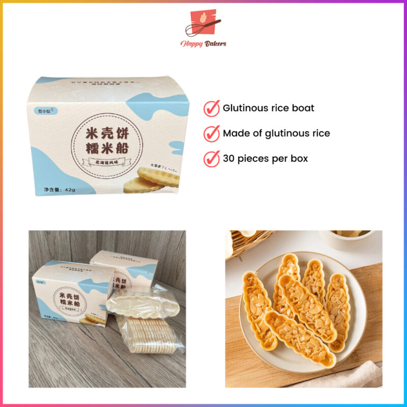 Glutinous Rice Boat Cracker 30 PCS Per Box