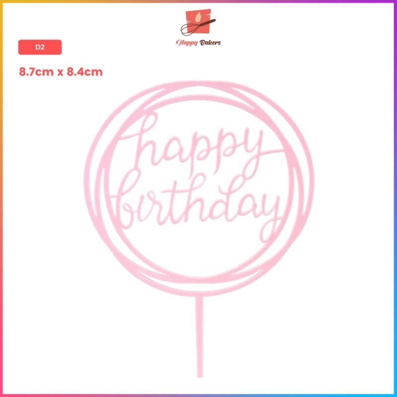 Happy Birthday Cake Toppers - Image 3