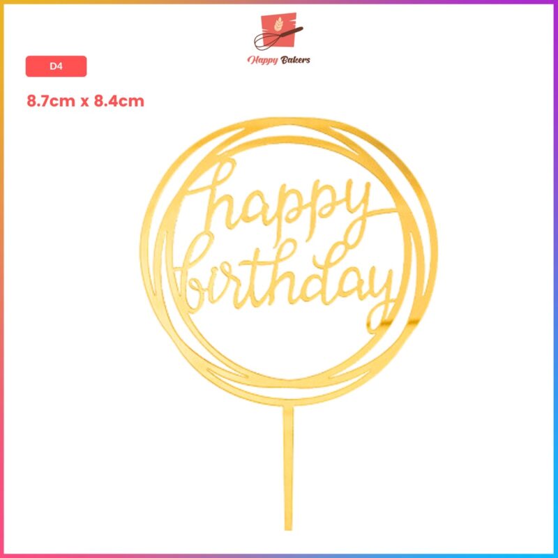 Happy Birthday Cake Toppers - Image 5
