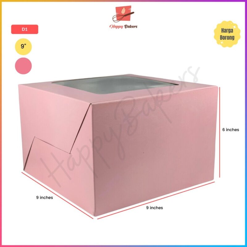 Cake Box 9 Inches With Window - Image 3
