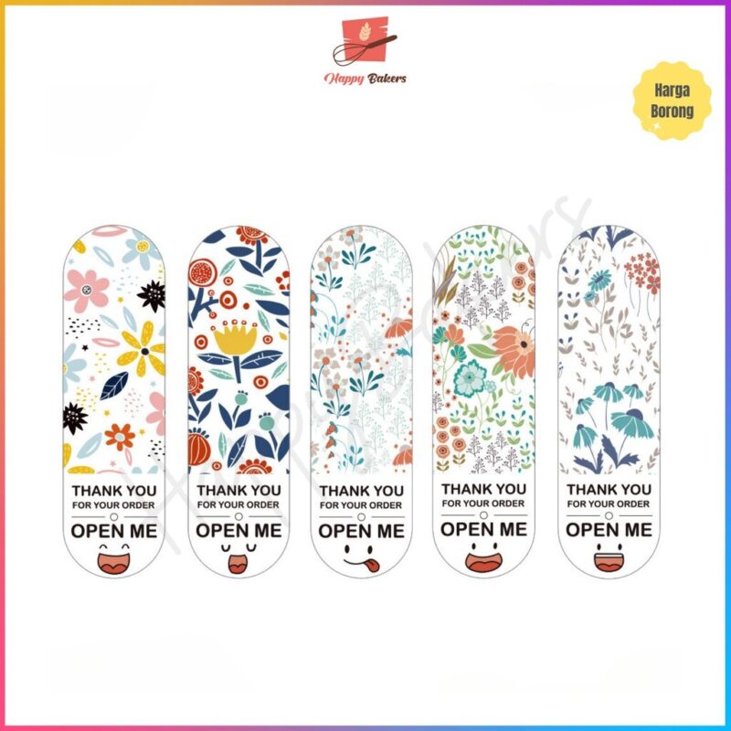 5 in 1 Thank You Open Me Stickers