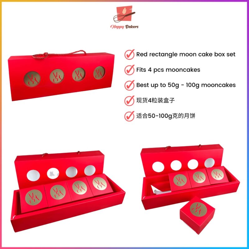 4 in 1 Long Mooncake Box Set