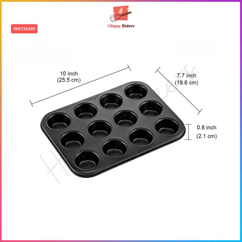 CHEFMADE 12 Cups Muffin Tray WK116260 - Image 3