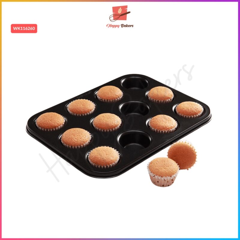 CHEFMADE 12 Cups Muffin Tray WK116260 - Image 4