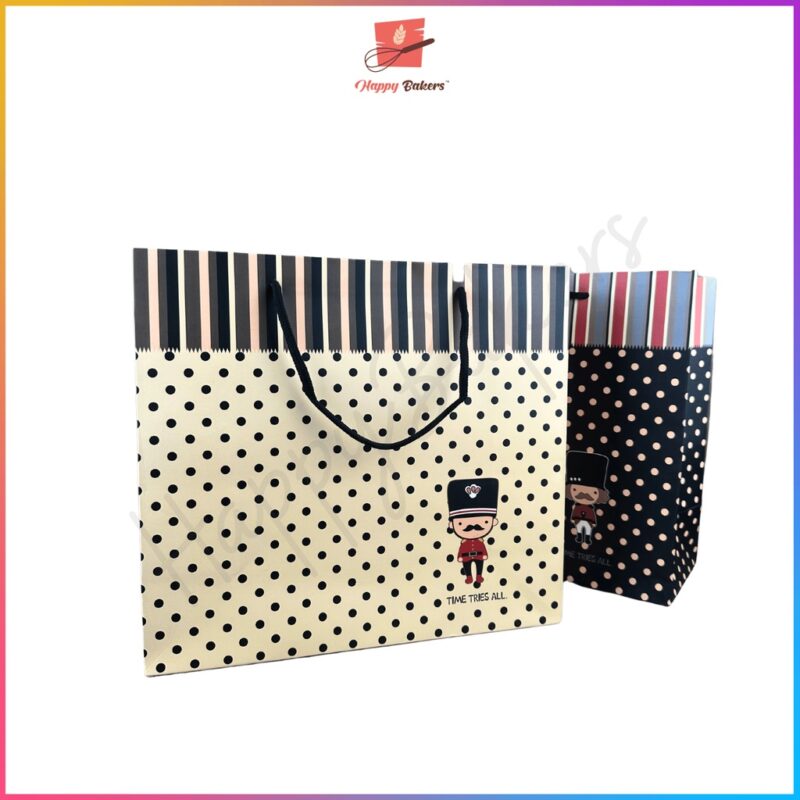 Polka Dot Nutcracker Gift Bag - Image 2