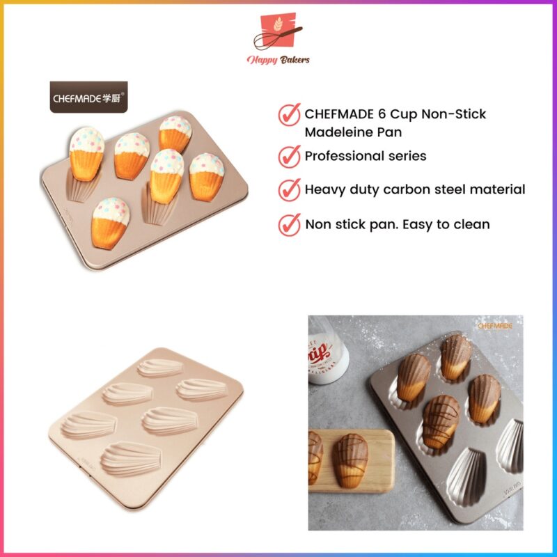 CHEFMADE 6 Cup Madeleine Pan WK9029