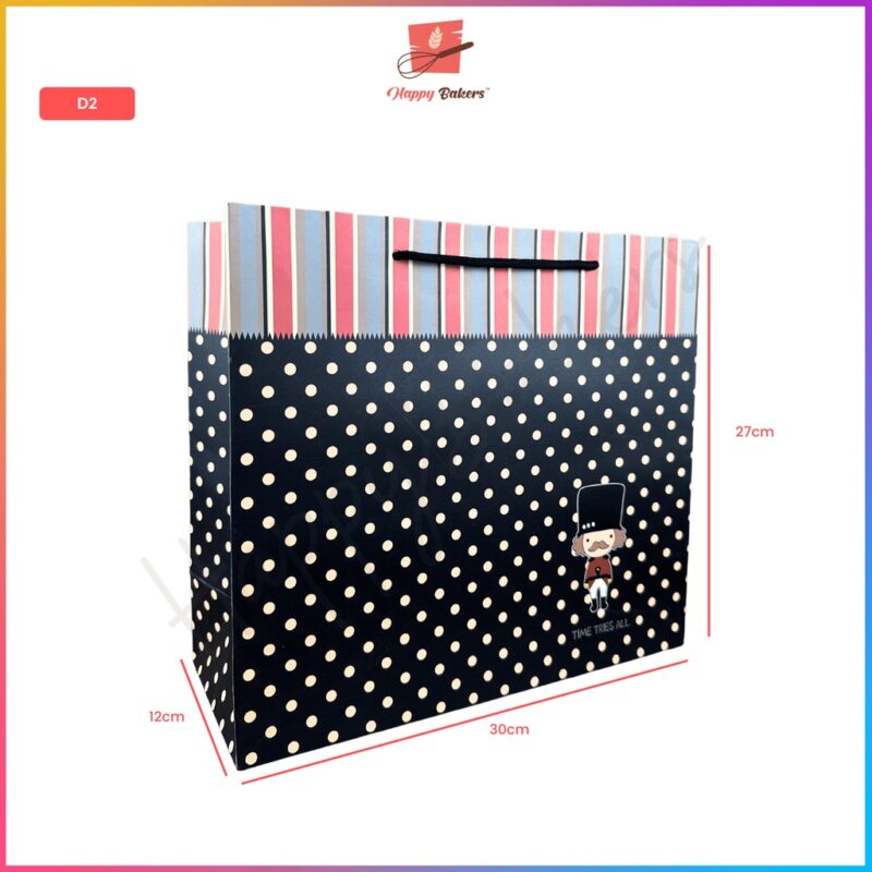 Polka Dot Nutcracker Gift Bag - Image 5
