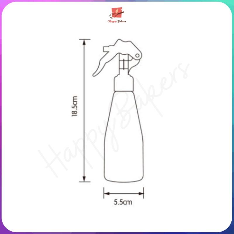 Clear Spray 200ml Bottle with Lock - Image 4