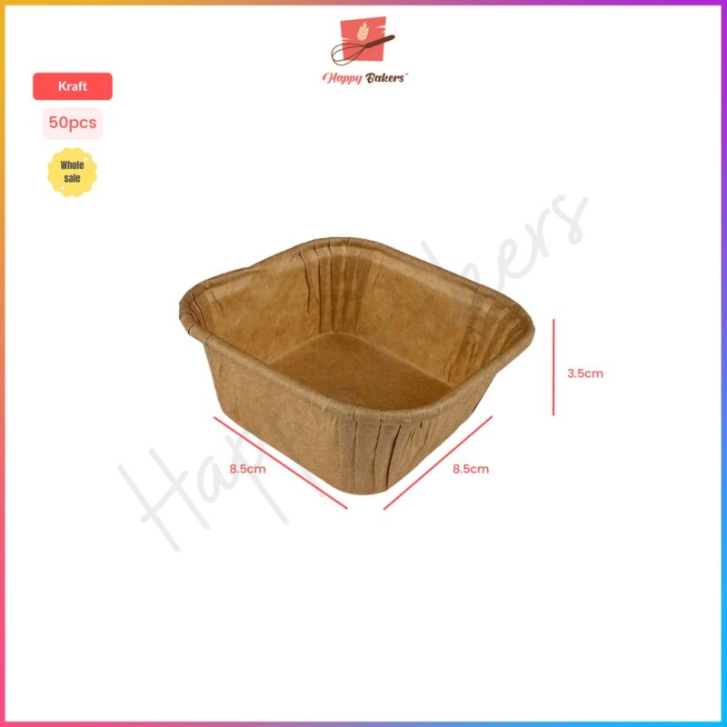 Square Paper Cup 50pcs Set - Image 6