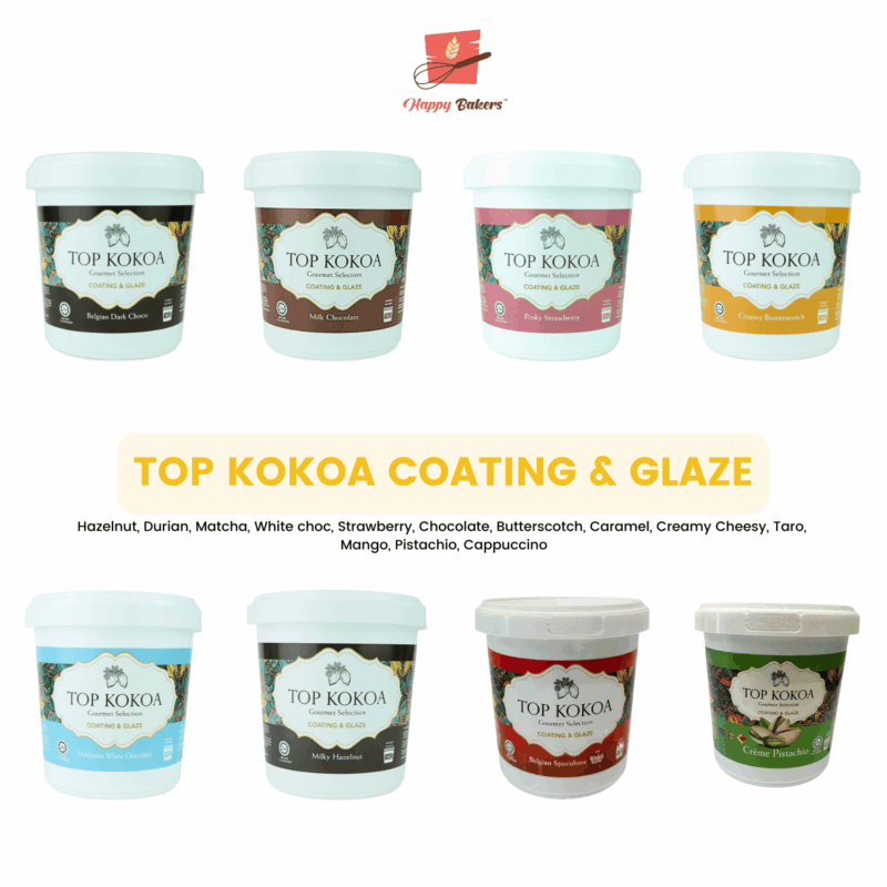 TOP KOKOA Coating & Glazing Topping | For Cakes Cupcakes Fruit Ice Cream
