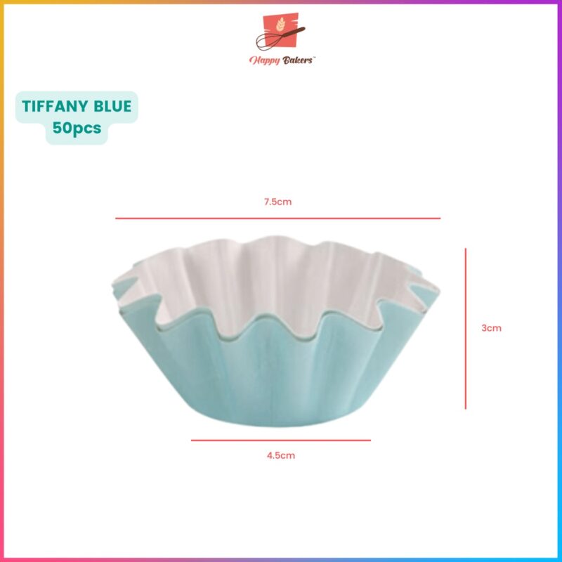 Flower Shape Grease Proof Paper Cup 50pcs Set - Image 3