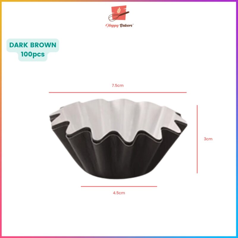 Flower Shape Grease Proof Paper Cup 50pcs Set - Image 4