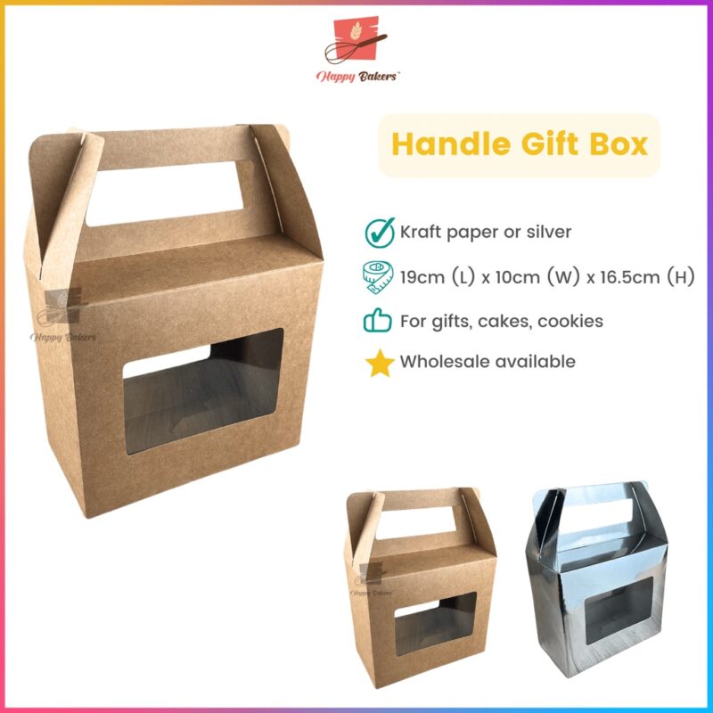 Handle Gift Box For Cakes Cookies Gifts