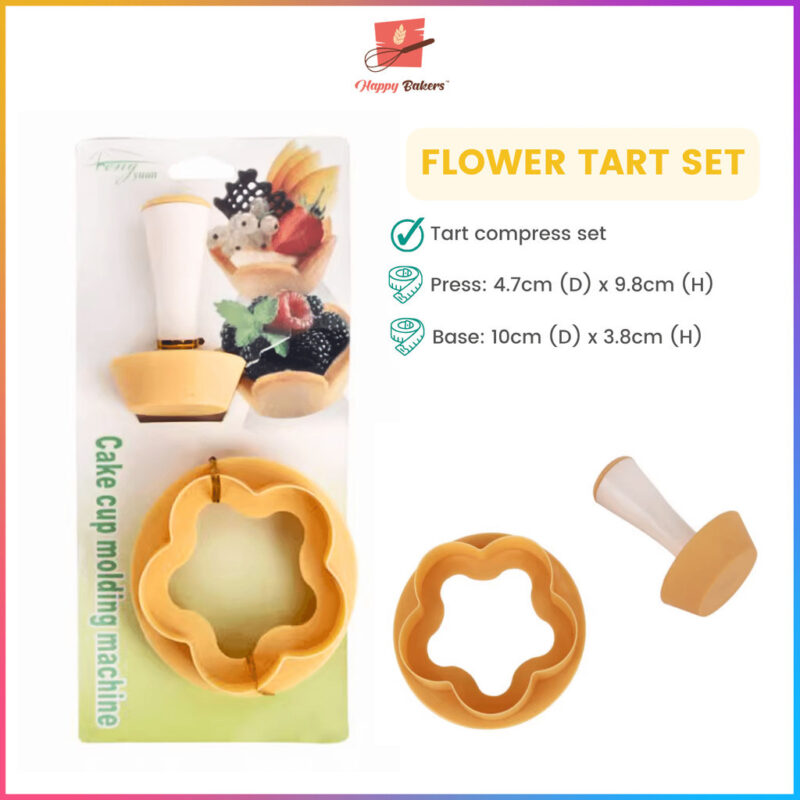 Flower Tart Compress Set For Fruit Egg Tarts