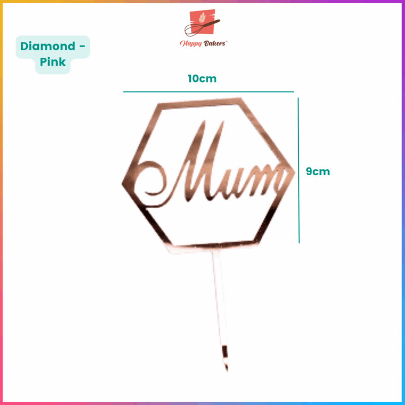 Love Mum Mothers Day Toppers - Image 2